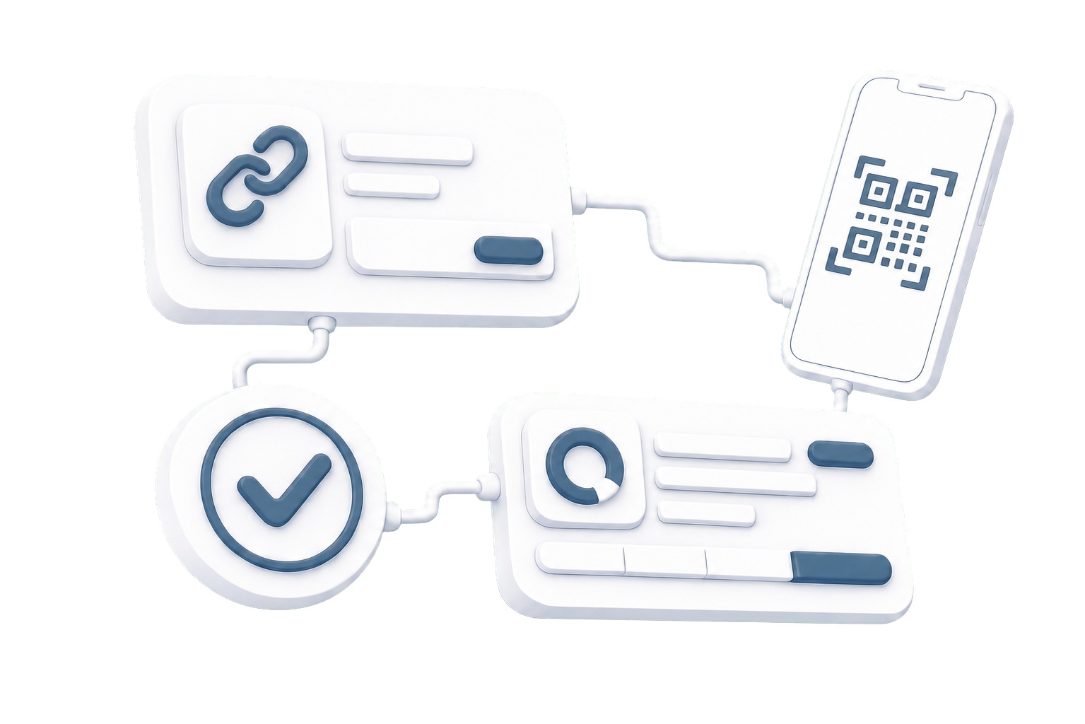 Создание платежной ссылки, оплата по QR-коду, подтверждение и статус в кабинете